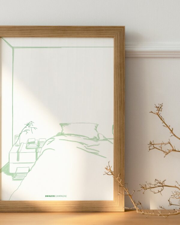 affiche minimaliste déco chambre