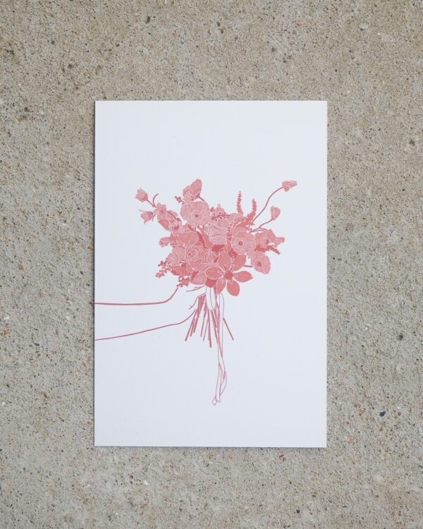affiche bouquets de fleurs