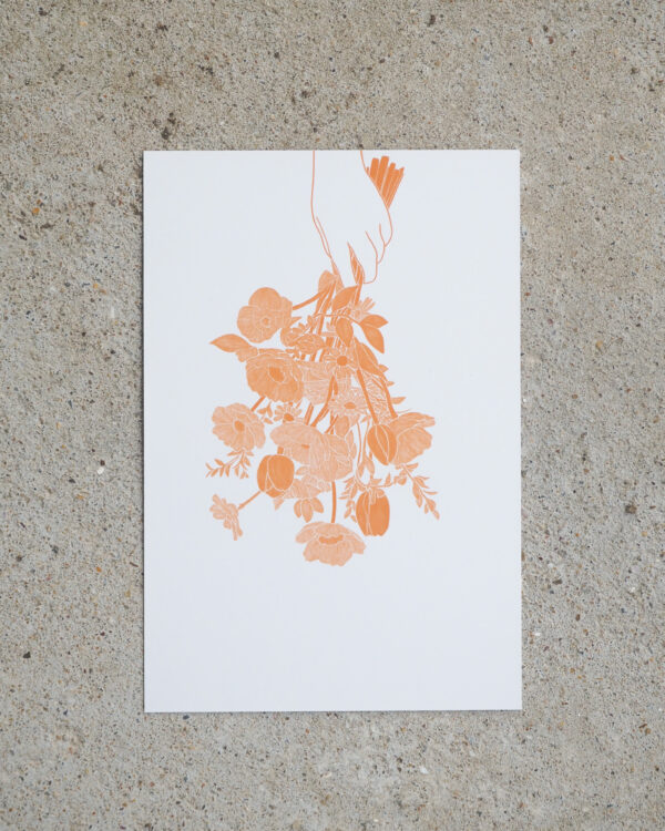 affiche bouquets de fleurs