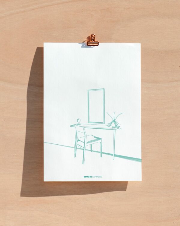 affiche minimaliste déco bureau