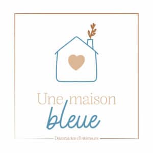 Logo Une Maison Bleue - Décoratrice d'intérieurs