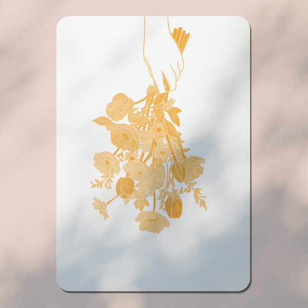 Tulipa - Carte Postale bouquet - Jaune