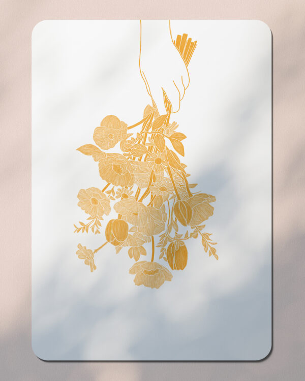 Tulipa - Carte Postale bouquet - Jaune