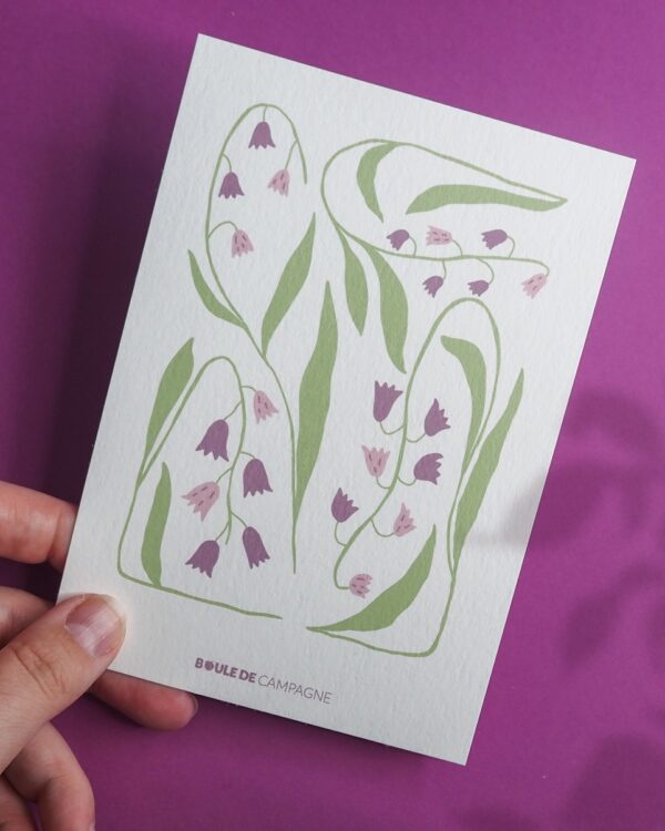 carte postale jacinthe des bois