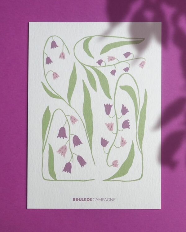 carte postale jacinthe des bois