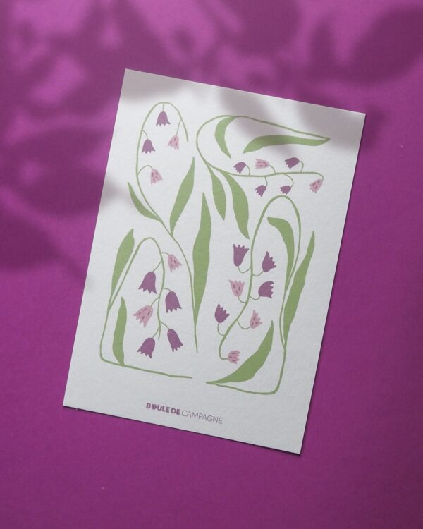 carte postale jacinthe des bois