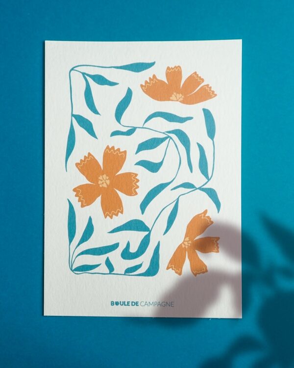 carte postale jonquilles