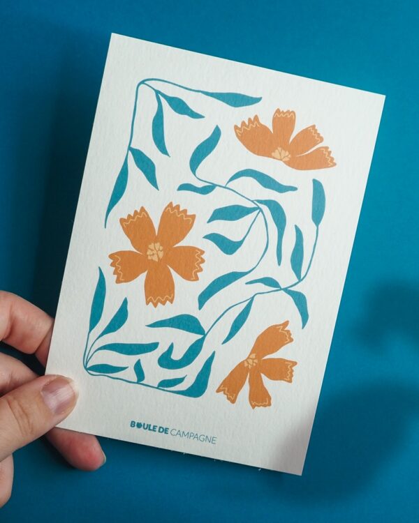 carte postale jonquilles