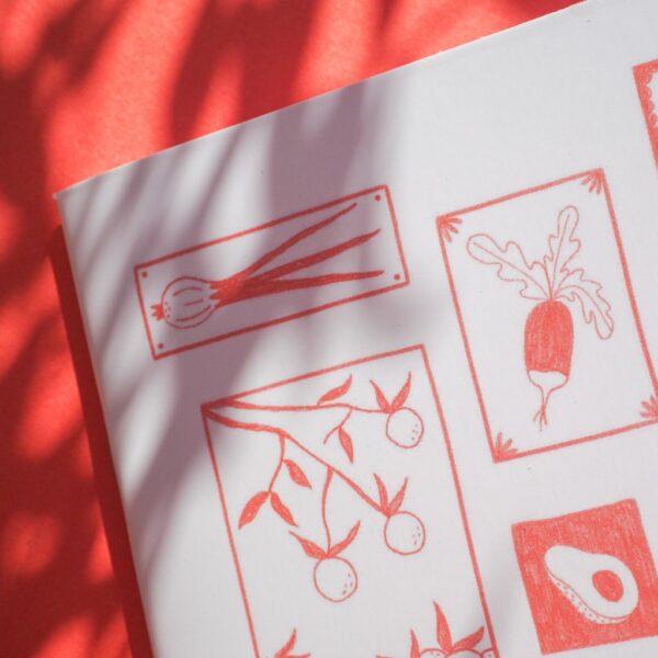 petit carnet made in france - modèle soleil au jardin