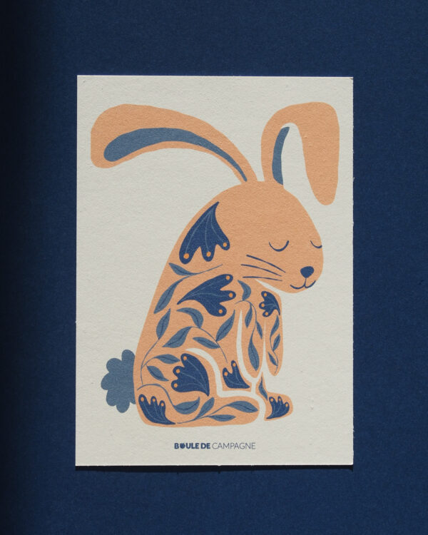Carte postale Lapin en Porcelaine – Image 2