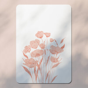 Prairie - Carte Postale bouquet - Orange