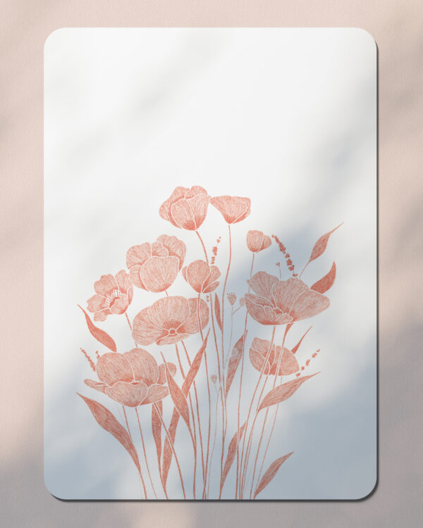 Prairie - Carte Postale bouquet - Orange