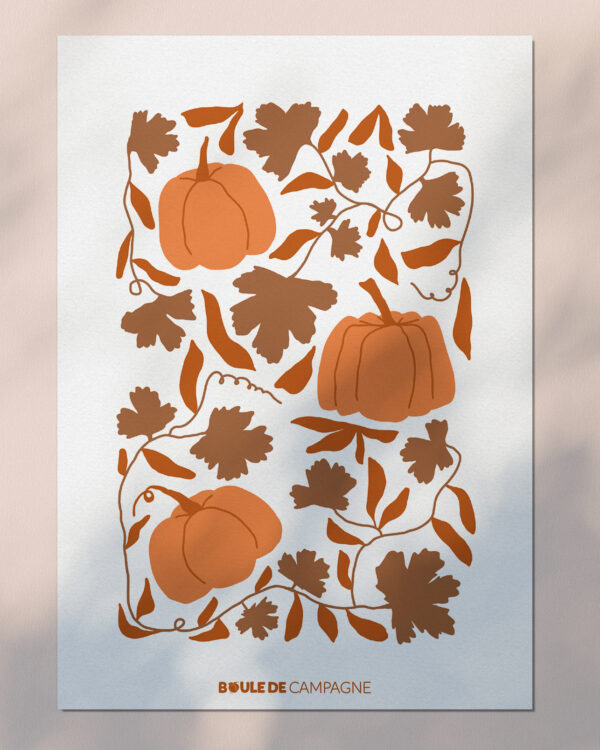 Carte postale d'automne - Citrouilles 🎃