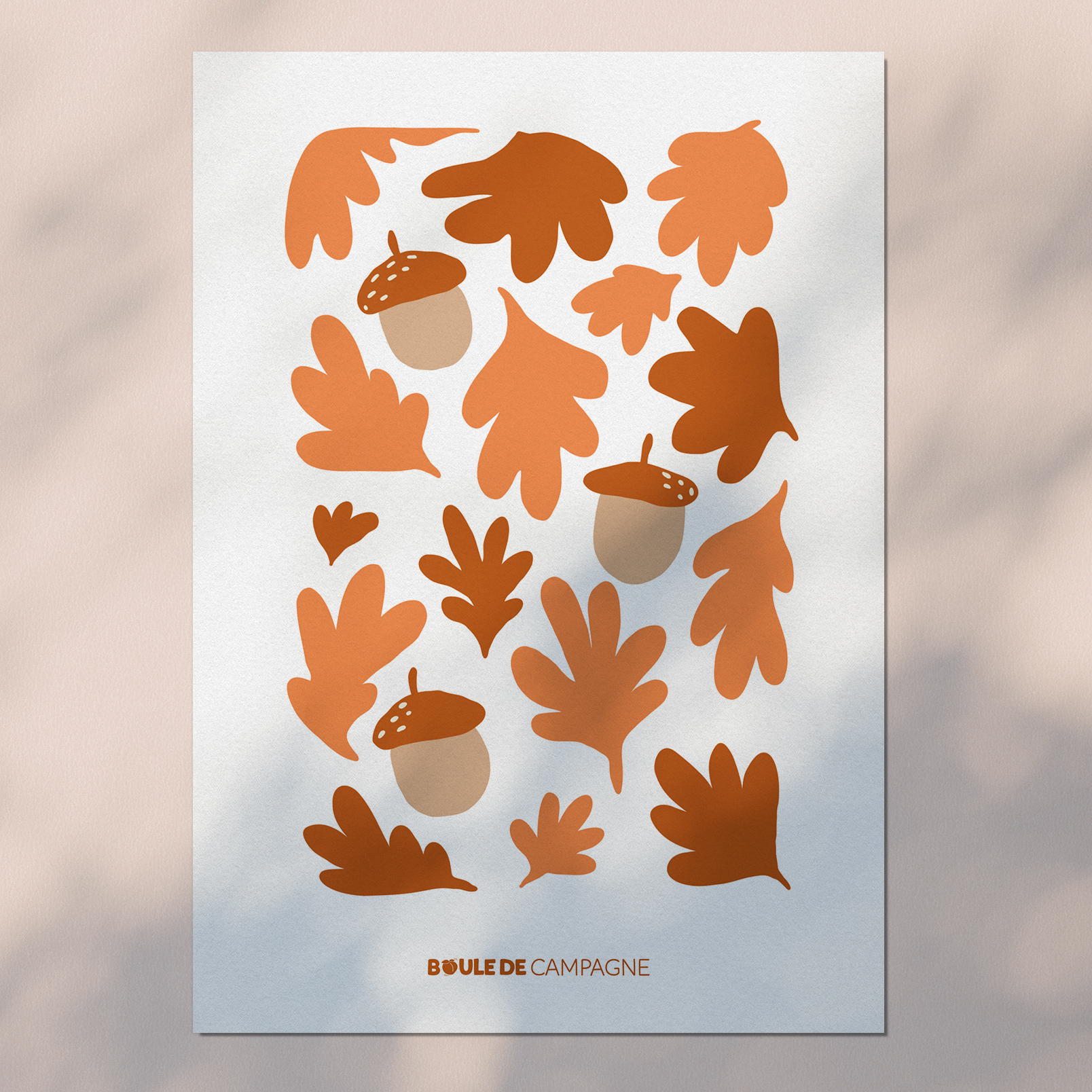 Carte postale d'automne - Glands 🌰
