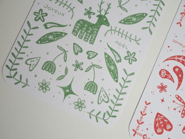 Carte postale de Noël - Vert – Image 3