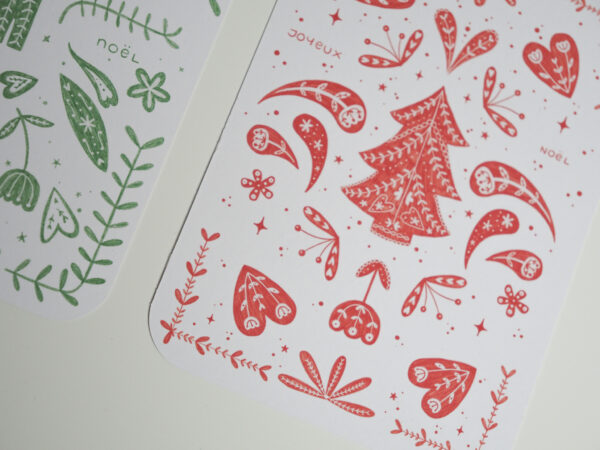 Carte postale de Noël - Vert – Image 4