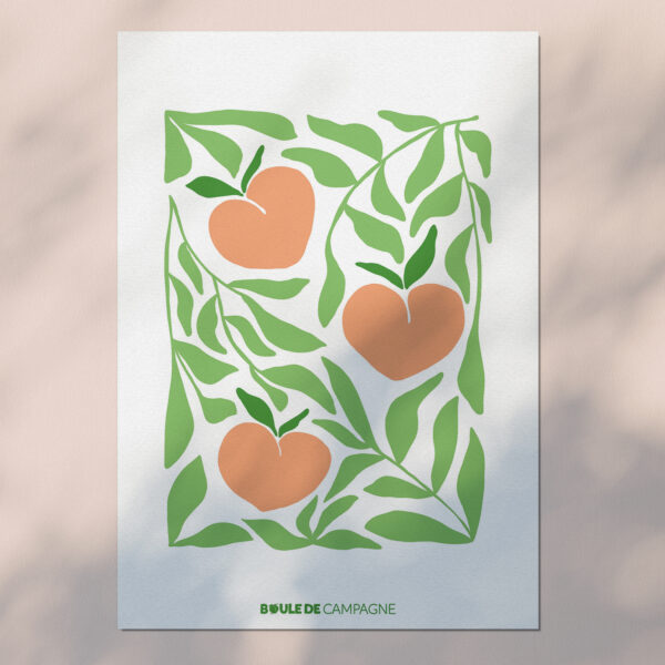 Carte postale d'été - Pêche 🍑