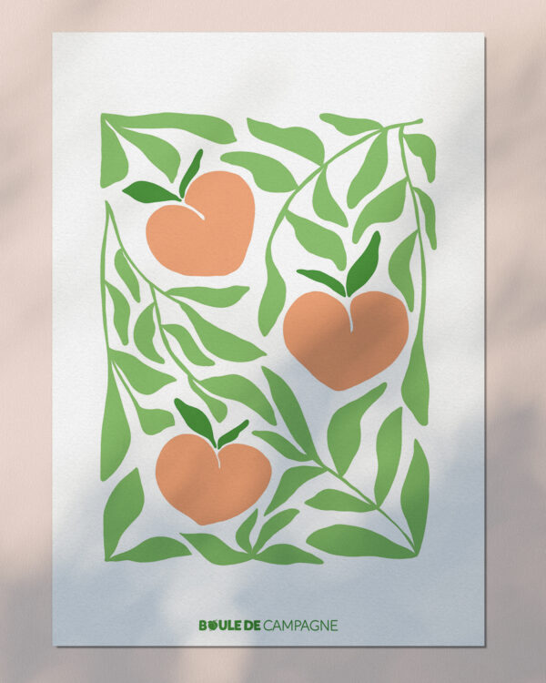 Carte postale d'été - Pêche 🍑