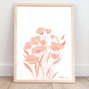 Affiche Prairie - orange