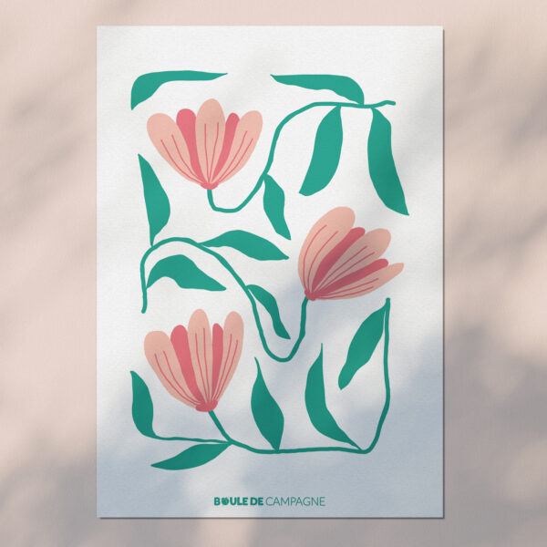 Carte postale d'hiver - Crocus 🌸