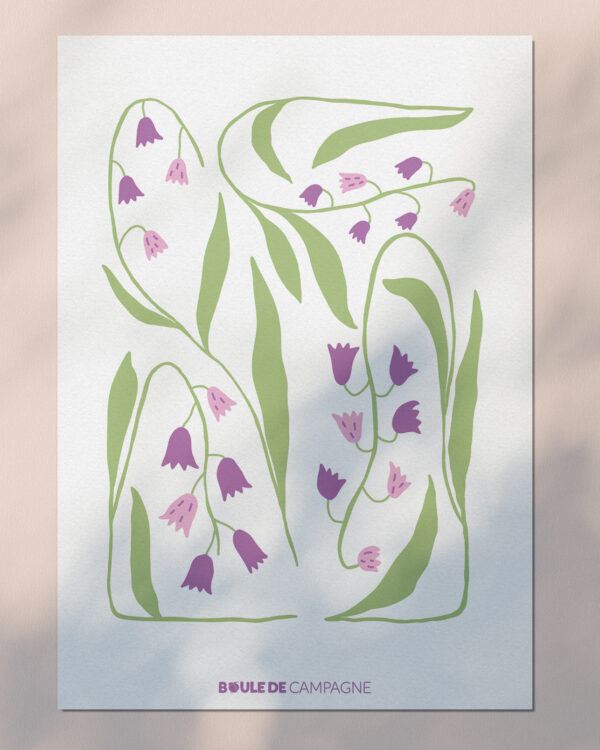 Carte postale de printemps - Jacinthes des Bois 🪻