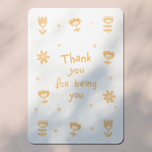 Carte postale - thank you for being you