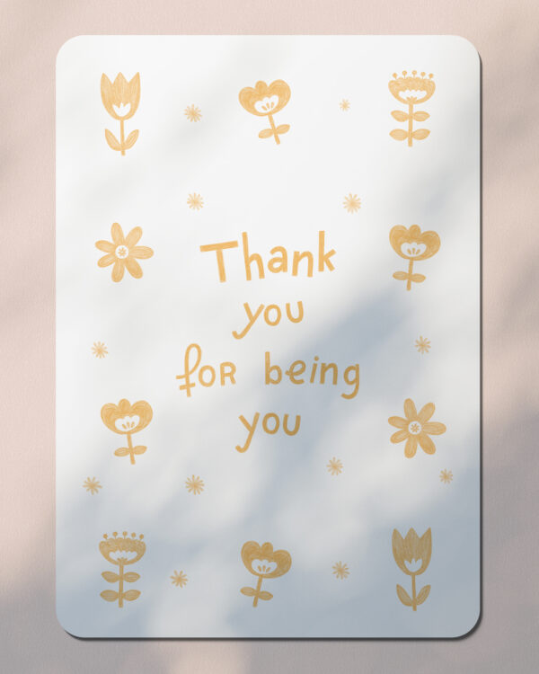 Carte postale - thank you for being you