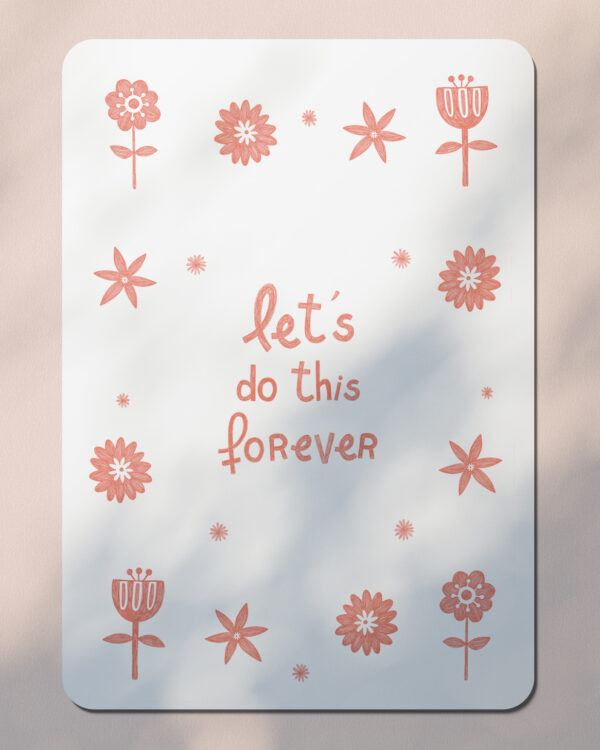 Carte postale - let's do this forever