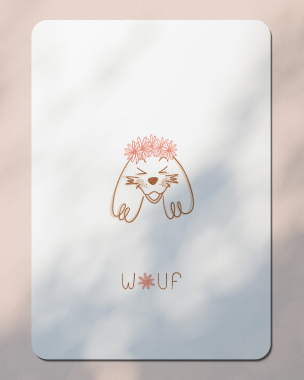 Carte postale Valentin le Cocker - Wouf 🌸