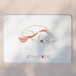 Carte postale Valentin le Cocker - Stay Cozy