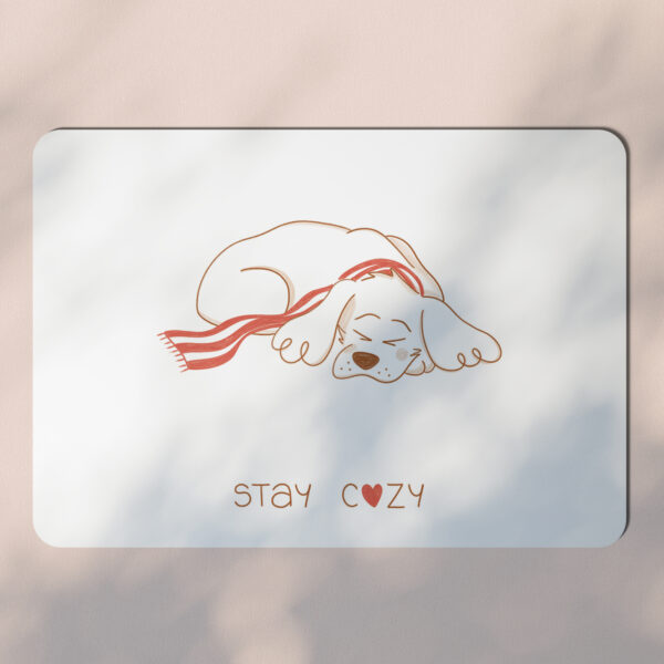 Carte postale Valentin le Cocker - Stay Cozy