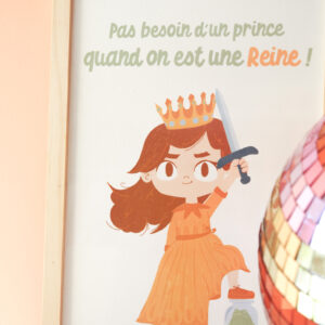 Affiche "Pas besoin de prince ..."