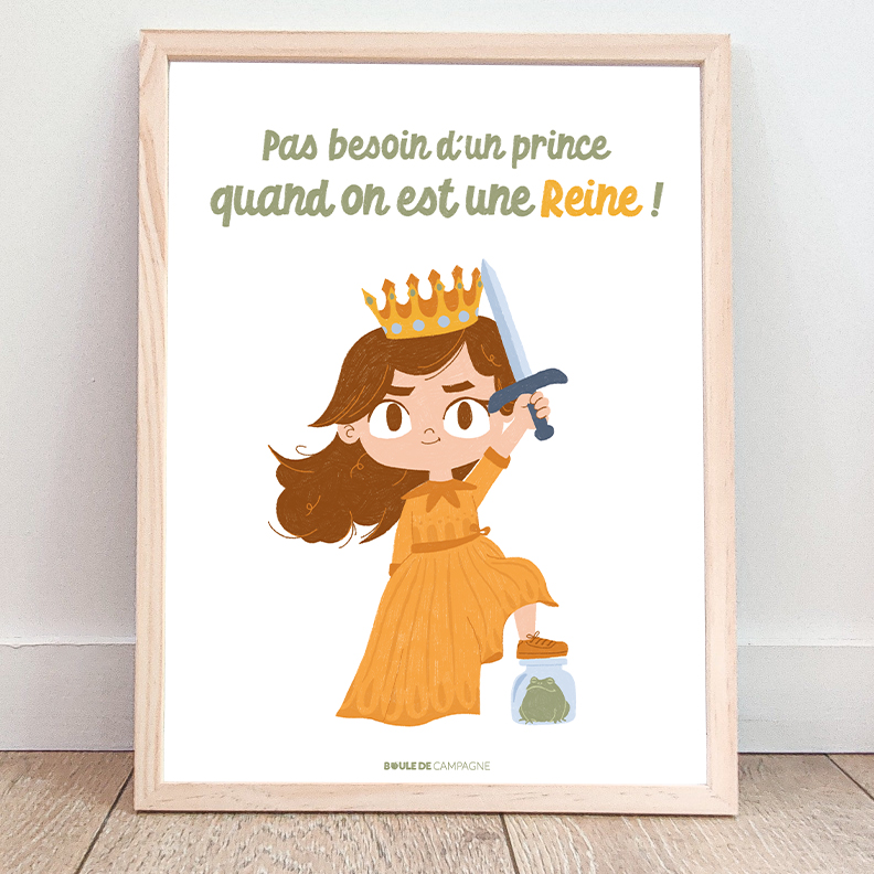 Affiche "Pas besoin de prince ..."