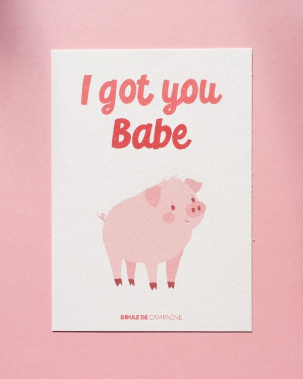 Carte postale "I got you Babe"